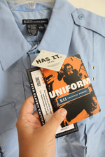 NEW 5.11 Tactical Series Blue Company Short Sleeved Button Down Shirt | L
