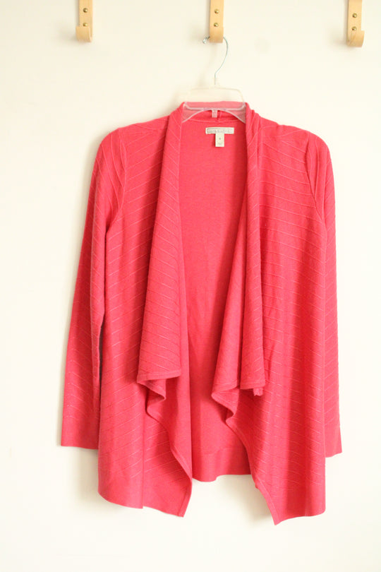 Dana Buchman Coral Open Front Cardigan | S