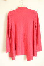 Dana Buchman Coral Open Front Cardigan | S