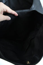 Coach Hallie Black Leather Shoulder Bag