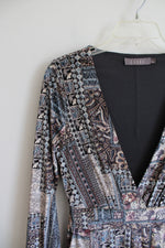 E.SSUE Multi-Color Patterned Velvet Jumpsuit | S