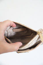 Michael Kors Jet Set Logo Cream & Beige Credit Card Pouchette