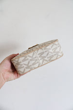 Michael Kors Jet Set Logo Cream & Beige Credit Card Pouchette