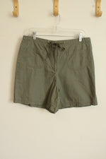 White Stag Olive Green Cotton Shorts with Drawstring | 10