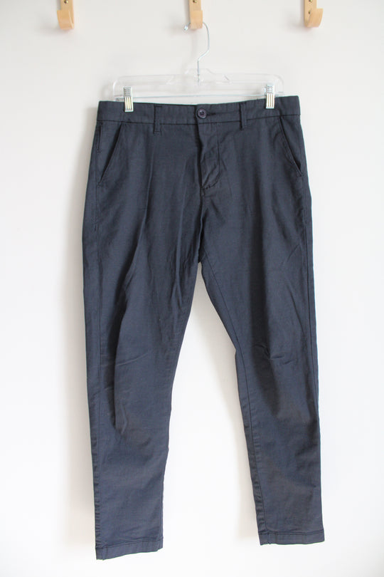 Buffalo David Bitton Blue Gray Patterned Chino Pants | 30X30