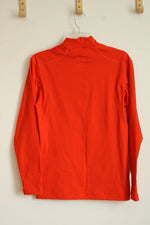 Nike Orange Pro Combat Dri-Fit Compression Mock Neck Shirt | L