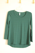NEW LuLaRoe Solid Green Scoop Neck Shirt | S