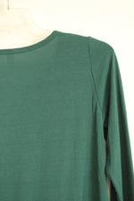 NEW LuLaRoe Solid Green Scoop Neck Shirt | S