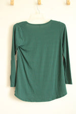 NEW LuLaRoe Solid Green Scoop Neck Shirt | S