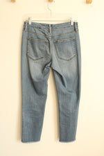 Universal Thread Medium Wash Cropped Distressed Jeans | 2