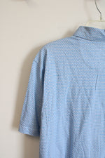 NEW Jos. A. Bank Tailored Fit Blue & White Patterned Polo Shirt | XL