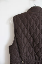 Croft & Barrow Brown Quilted Vest | M