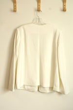 Simonton Says Ivory Gold and Silver Stud Embellishments Jacket | 22W