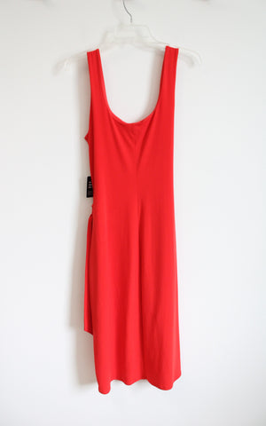 NEW Express Red Orange Wrap Tank Dress | M