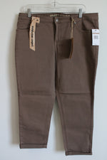 NEW Nine West Vintage America Brown Denim Capri | 12