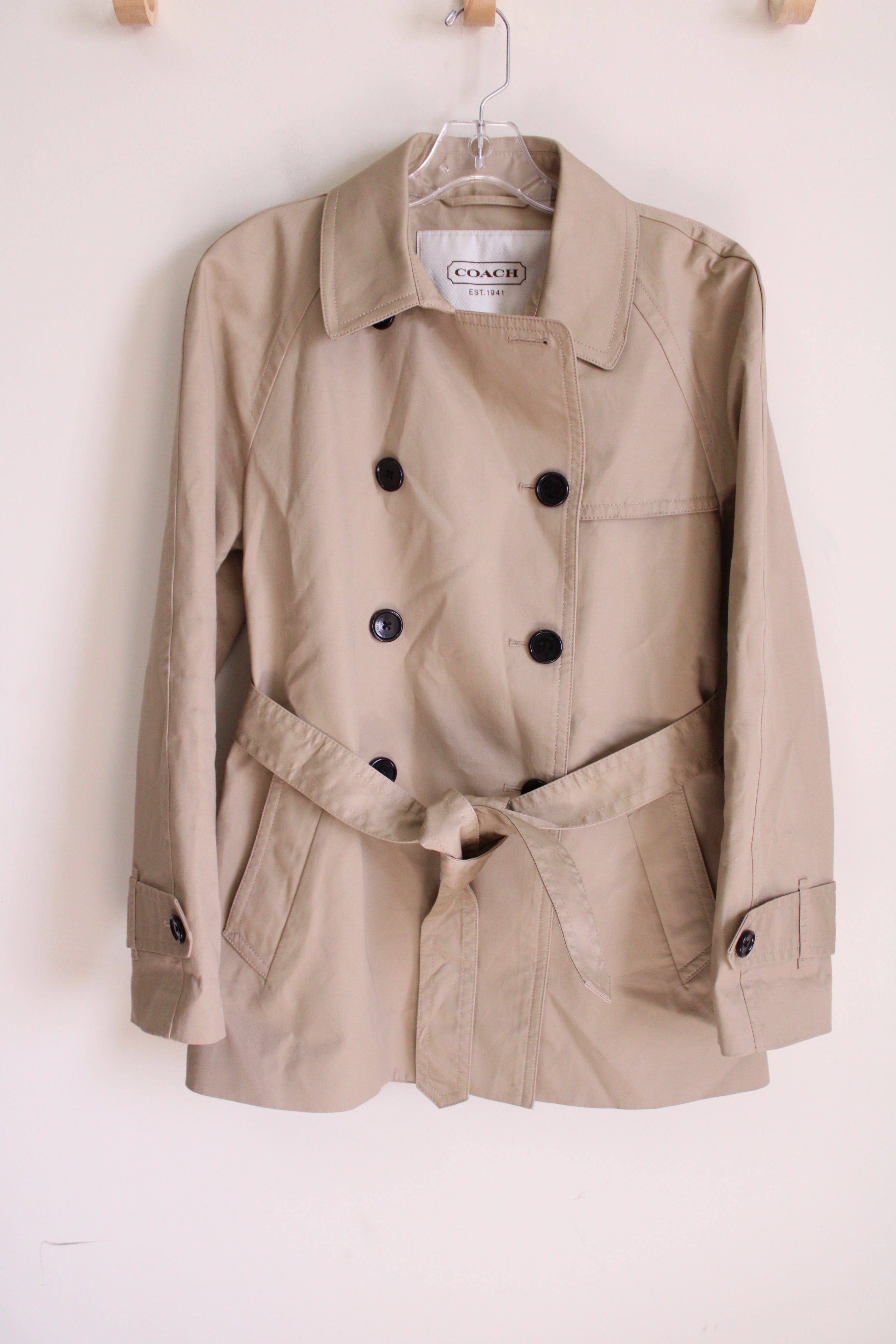 Coach Tan Trench Coat | L – Jubilee Thrift