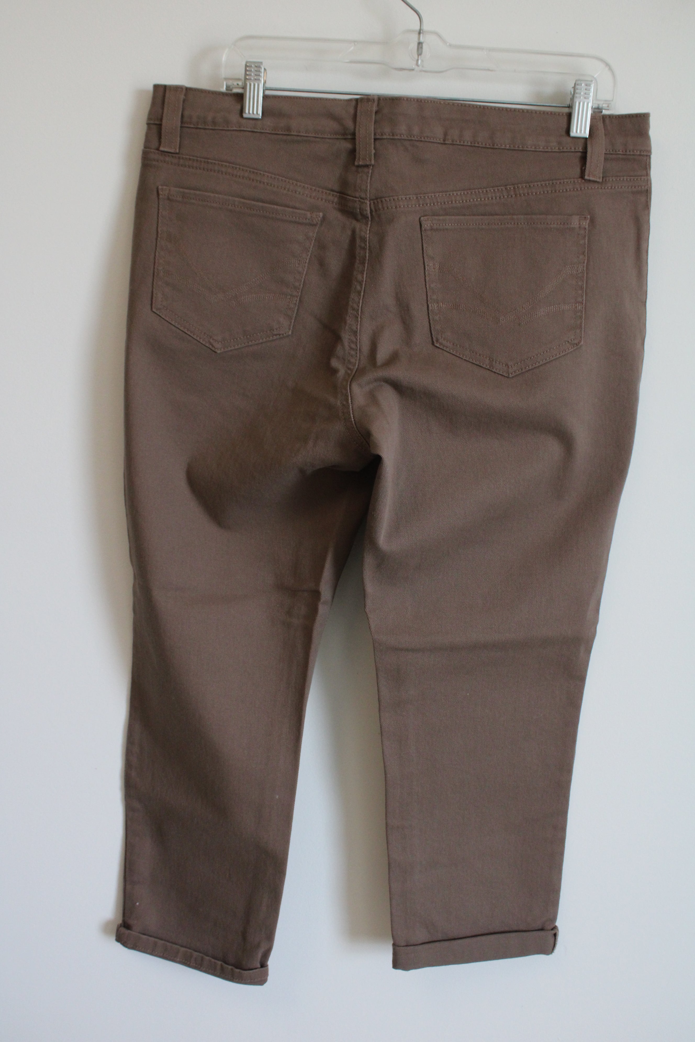 NEW Nine West Vintage America Brown Denim Capri | 12