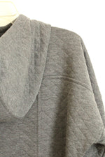 Athletic Works Gray Quilted Full Zip Hoodie Sweatshirt | M
