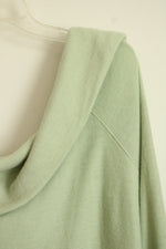 NEW a.n.a Sea Mint Cowl Neck Super Soft Blouse | 3X
