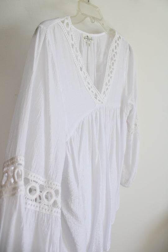 Grand&Greene With Love White Flowy Top | L