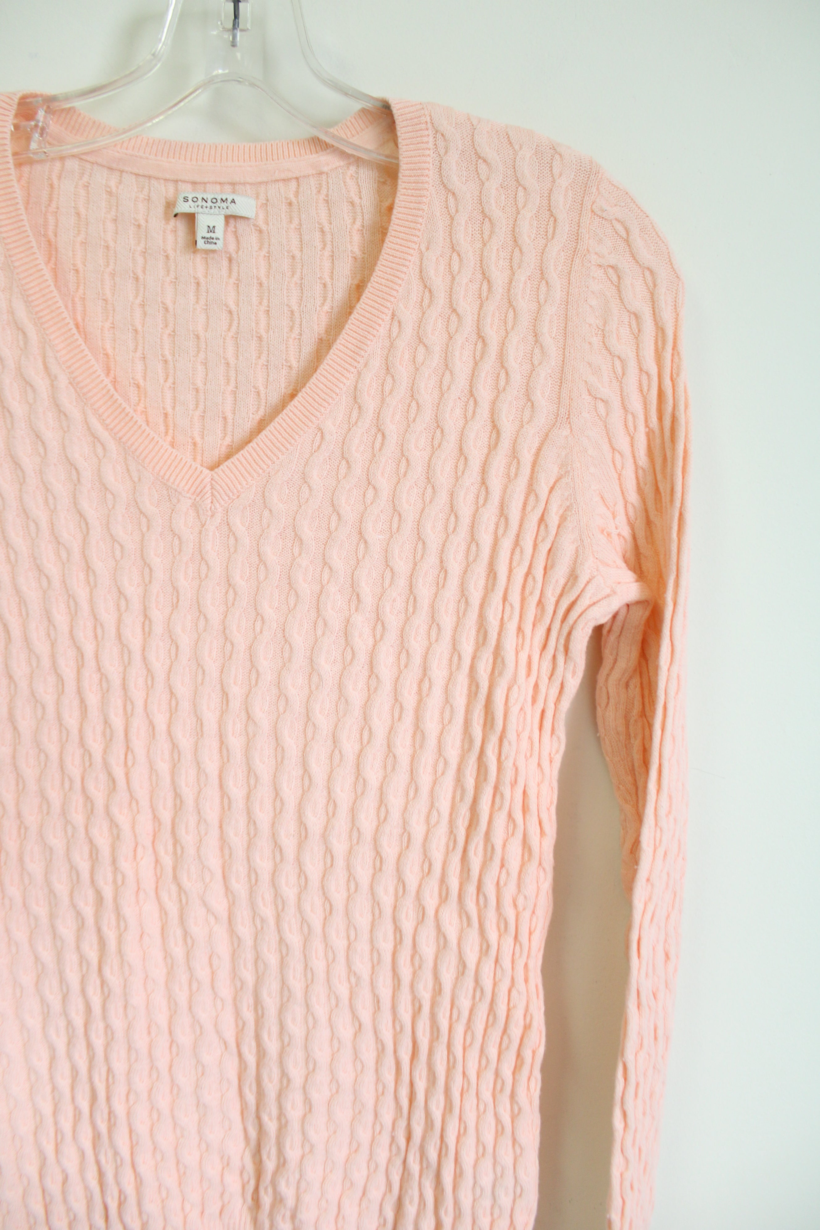Sonoma Pink Knit Sweater | M