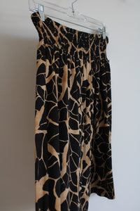NEW Anne Klein Black Brown Pattern | Petite P