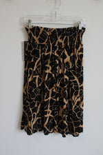 NEW Anne Klein Black Brown Pattern | Petite P