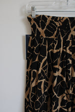 NEW Anne Klein Black Brown Pattern | Petite P