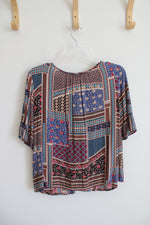 American Eagle Colorful Patterned Top | S