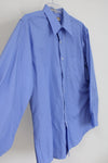 Van Heusen Poplin Blue Button Down Shirt | L
