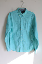 Nautica Classic Blue Button Down Long Sleeved Shirt | M