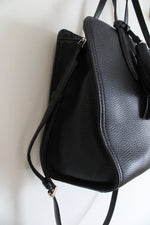 Kate Spade Rowe Black Leather Crossbody Satchel Bag