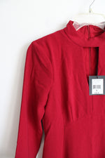 NEW Nanette Lepore Ruby Red Heartthrob Asymmetrical Hem Dress | 0