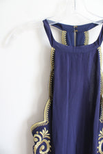 NEW Lilly Pulitzer Quinn True Navy Gypset Swirl Halter Dress | XL