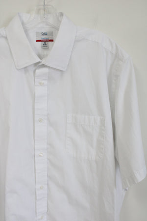 Croft & Barrow Easy Care Classic Fit White Button Down Shirt | XXL