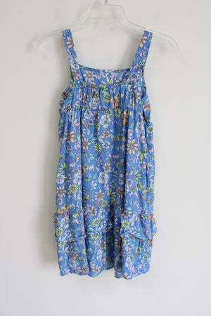 Old Navy Blue Floral Dress | Youth L (10/12)
