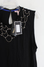 NEW Juicy Couture Black Beaded Tank | L