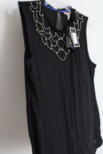 NEW Juicy Couture Black Beaded Tank | L
