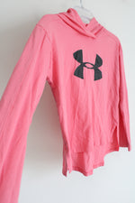 Under Armour Loose Fit Pink Hoodie Shirt | Youth L (14/16)