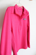 NEW Vineyard Vines The Shep Shirt Pink & Red Striped 1/4 Zip Sweatshirt | S
