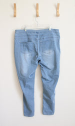 Rue 21 Light Wash Freedom Flex High Waist Jeggings | 26/28