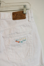 Polo Ralph Lauren White Denim Shorts | 26