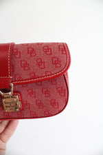 Dooney & Bourke Red Monogram Wristlet