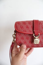 Dooney & Bourke Red Monogram Wristlet