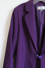 NEW Le Suit Long Purple Blazer | 14