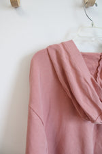Nike Dusty Rose Lace Up Hoodie | L