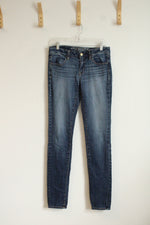 American Eagle Medium Wash Jeggings | 8 Long