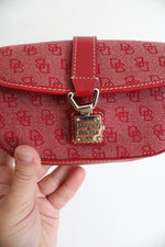 Dooney & Bourke Red Monogram Wristlet
