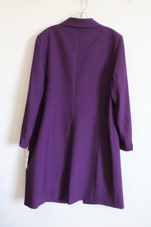 NEW Le Suit Long Purple Blazer | 14