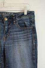 American Eagle Medium Wash Jeggings | 8 Long